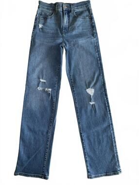 Woman's' -Express- Modern Straight, Super High-Rise Jeans, Size 0R